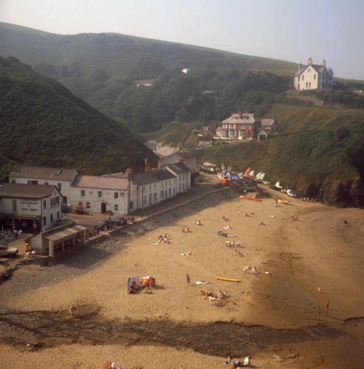 Llangrannog from the north