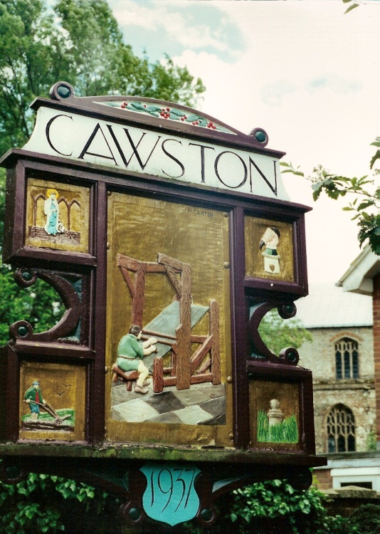 Cawston village sign