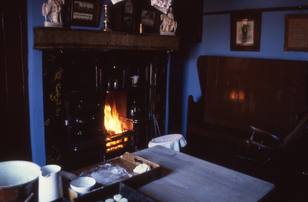 The living room in a pitman's cottage at Beamish