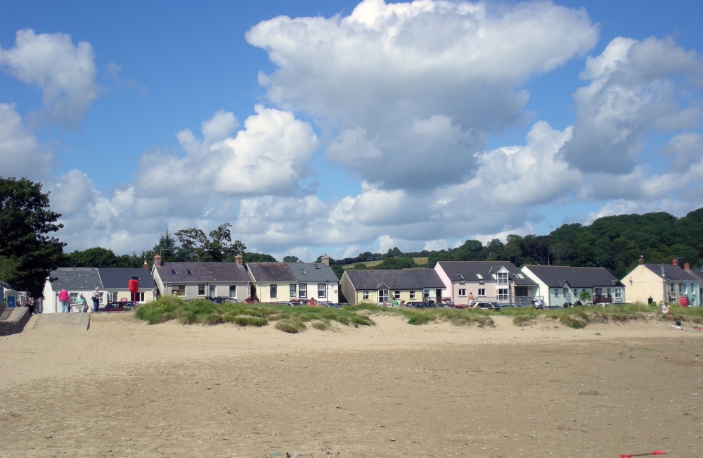The beach near The Green at Llansteffan