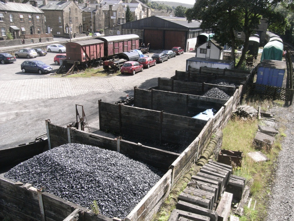 Coal trucks on Haworth Station
