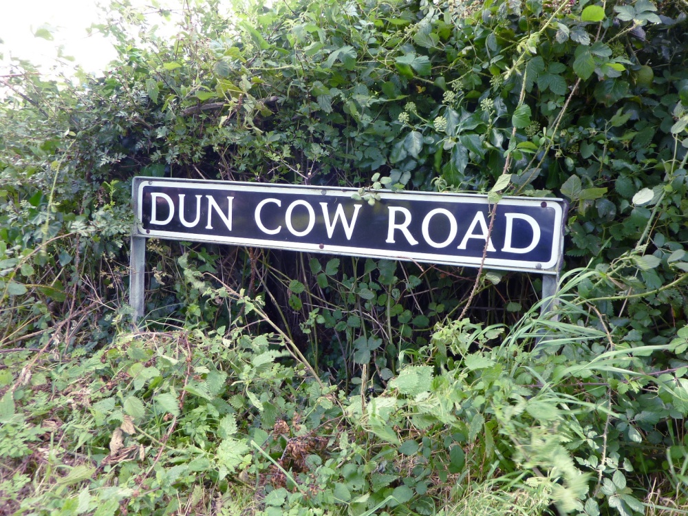 Road sign in Wheatacre