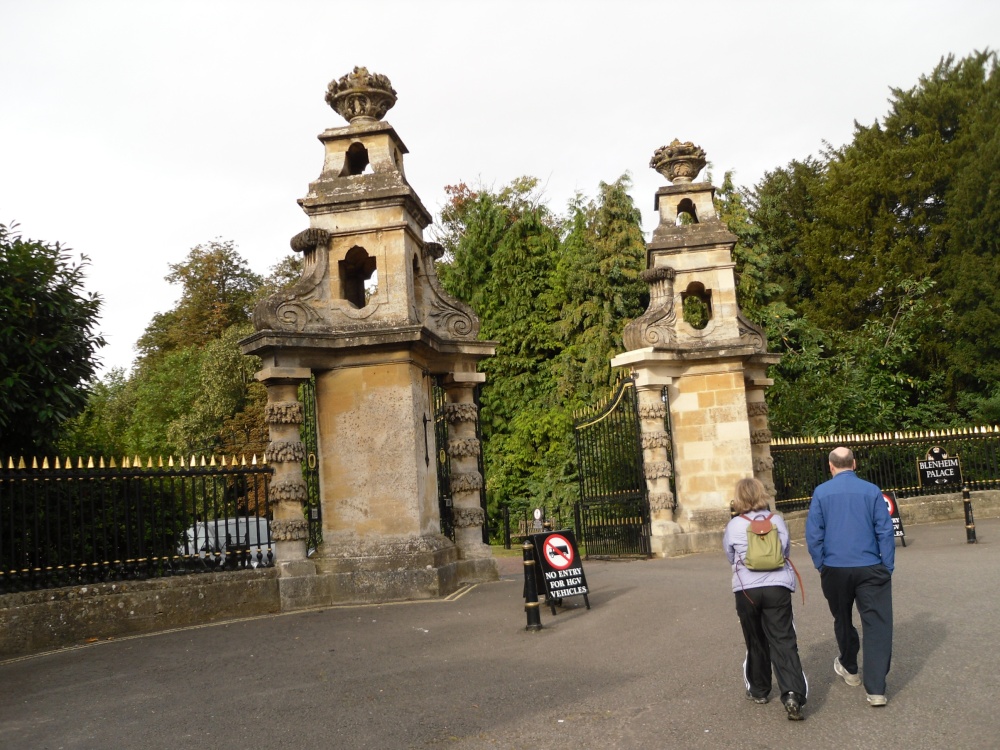 Entrance to the area of the Blenheim Palace