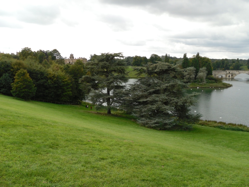 Blenheim Palace a view of the lake and Palace