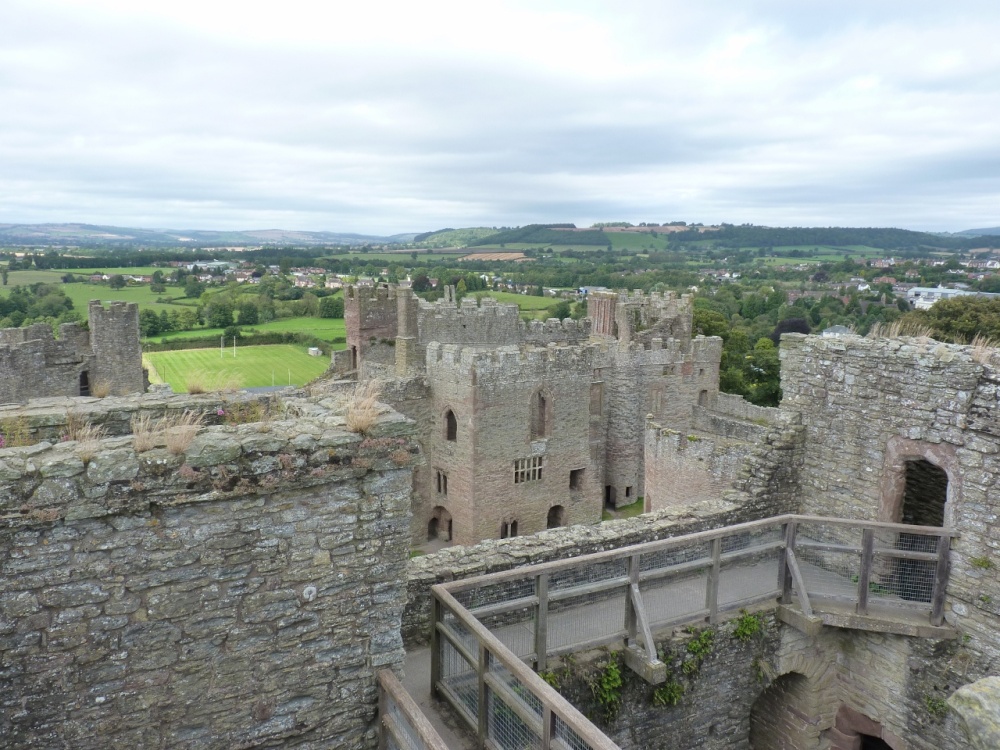 A view from the Battlements of Ludlow Castle