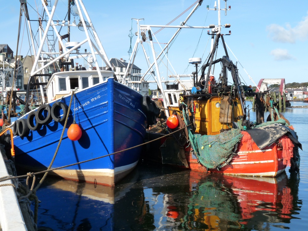 FISHING BOATS IN RAMSEY HARBOUR