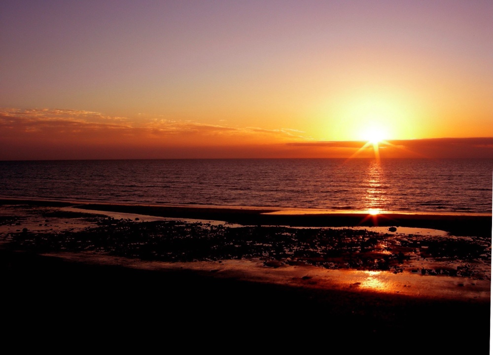 SUNSET OVER KIRK MICHAEL BEACH, ISLE OF MAN