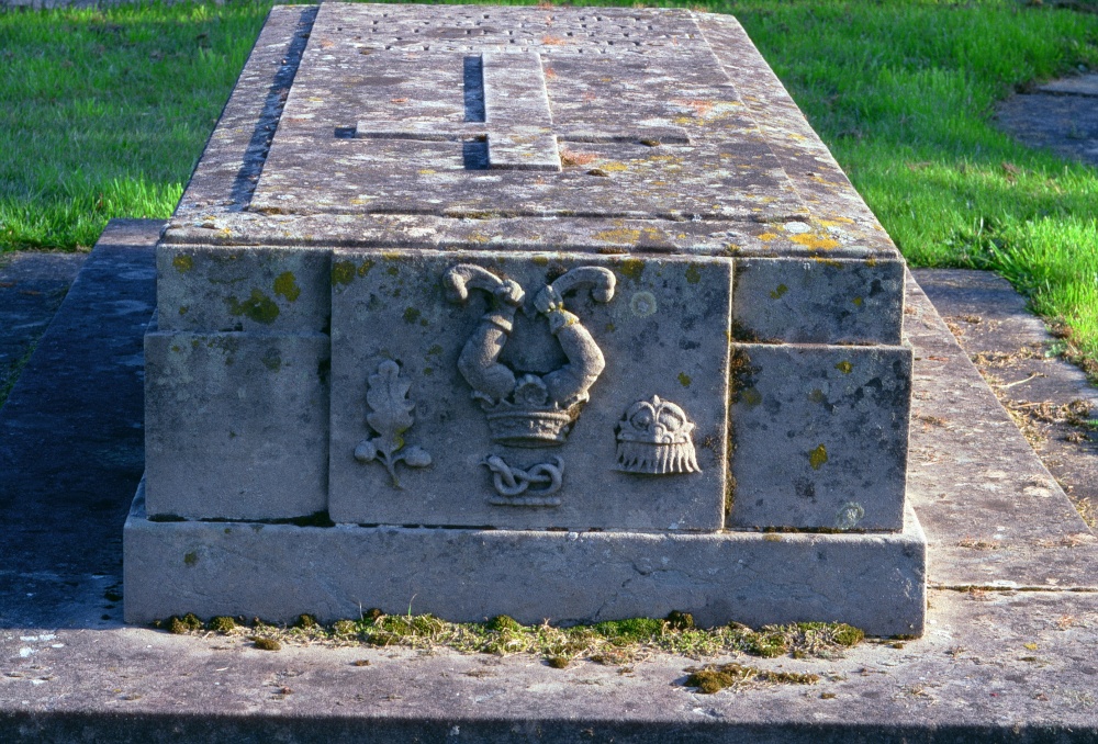 Grave of the last Duke of Portland in St. Winifred`s Churchyard