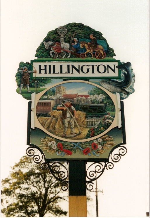 Hillington Village Sign