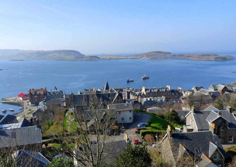 Looking down on Oban