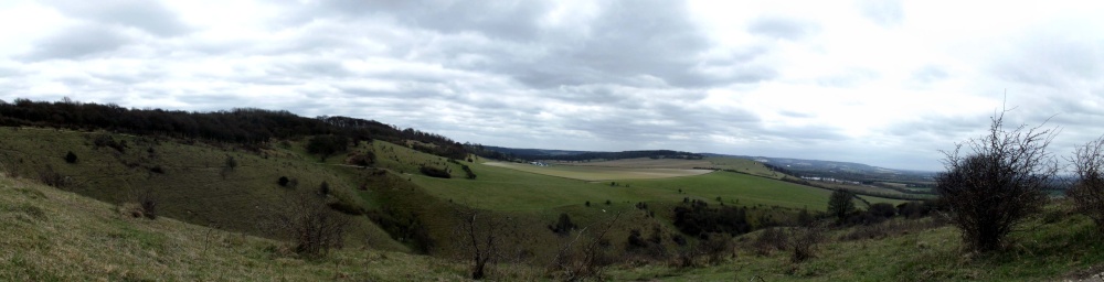 View from Steps Hill over Incombe Hole, Ivinghoe