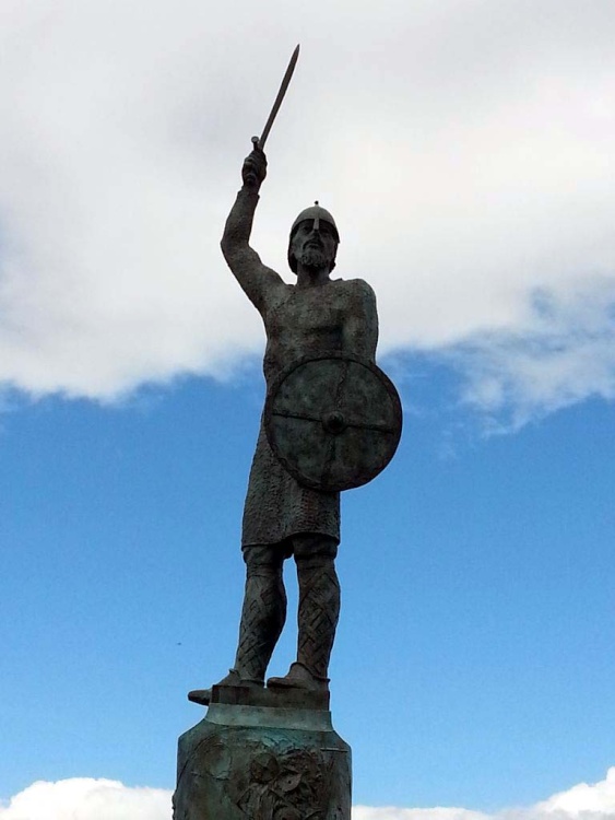 A statue of Byrhtnoth in Maldon