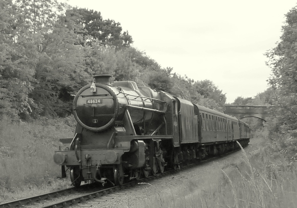Stanier 8F 48624 on the Great Central Railway