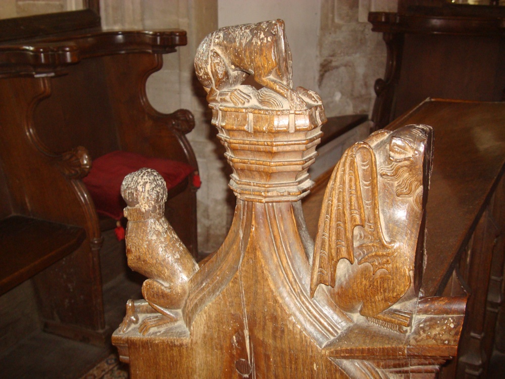 St Peter and St Paul's bench end