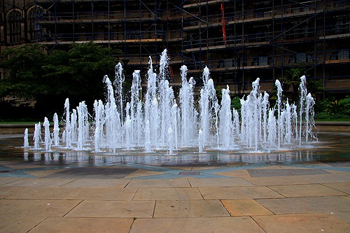 Water Fountain Peace Gardens Sheffield