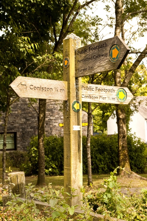 Coniston signpost