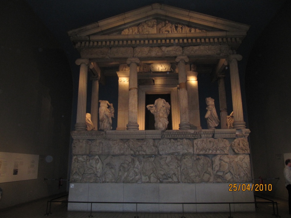 Reconstruction of East Facade of Nereid Monument, British Museum, London