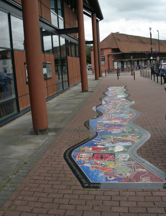 Newbury - Sidewalk Mosaic (1)