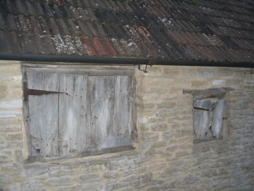 Lacock - Close-up of Window Shutters - June, 2003