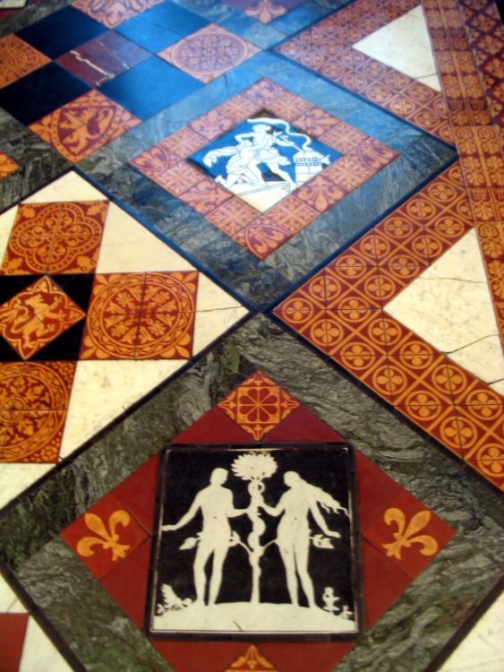 Gloucester Cathedral Floor Tiles - June 2003