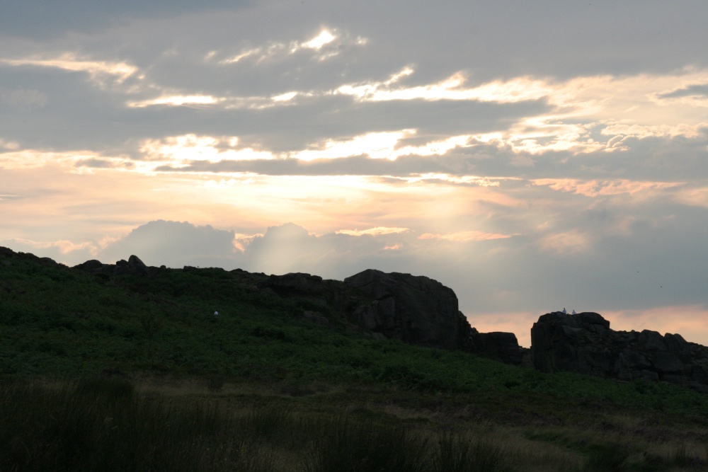 Sunset (2) at Cow and Calf - Ilkley