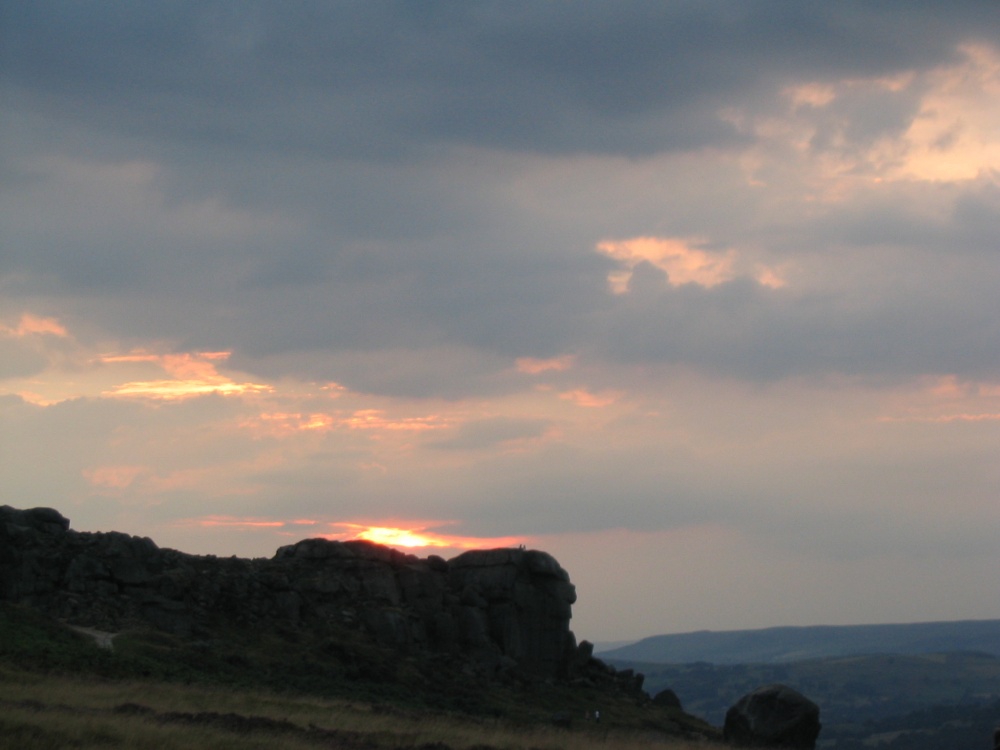 Sunset (3) at Cow and Calf - Ilkley