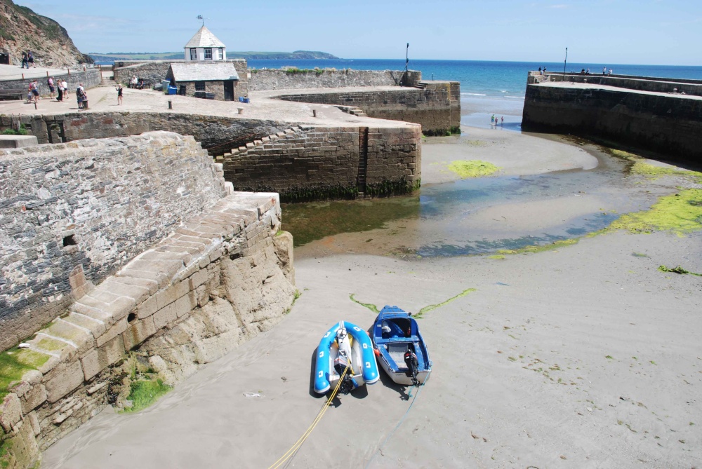 Charlestown Harbour at low tide