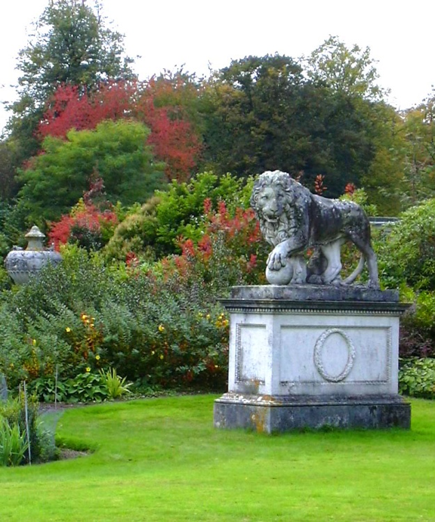 Garden statue at Kedleston Hall