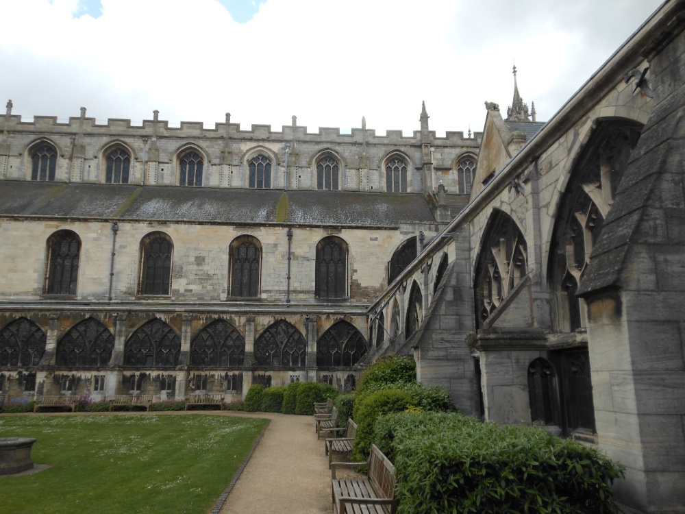 Gloucester Cathedral Courtyard