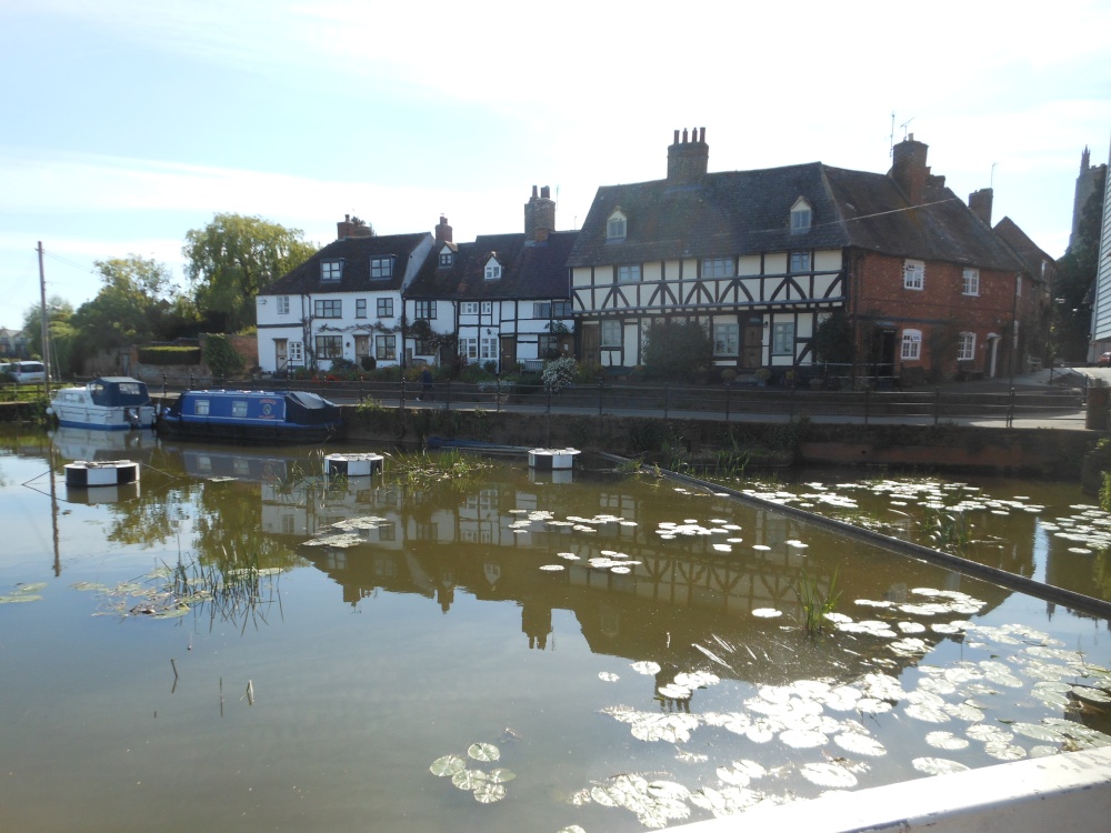 St Mary's Road & River Avon, Tewkesbury, Gloucestershire
