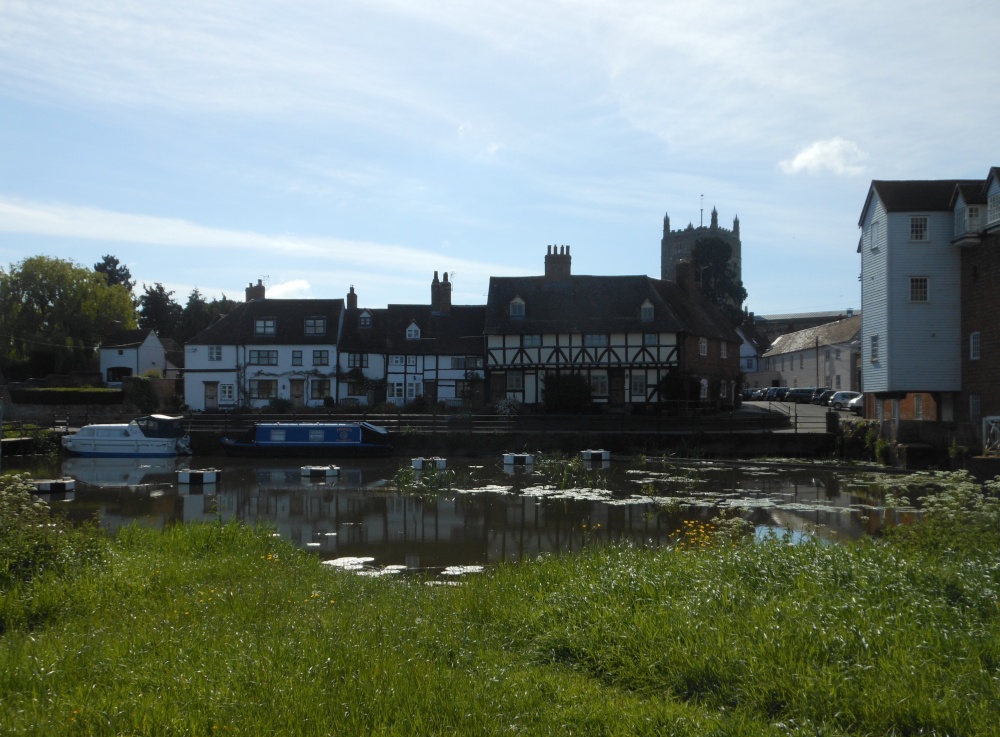 St Mary's Road & River Avon, Tewkesbury, Gloucestershire