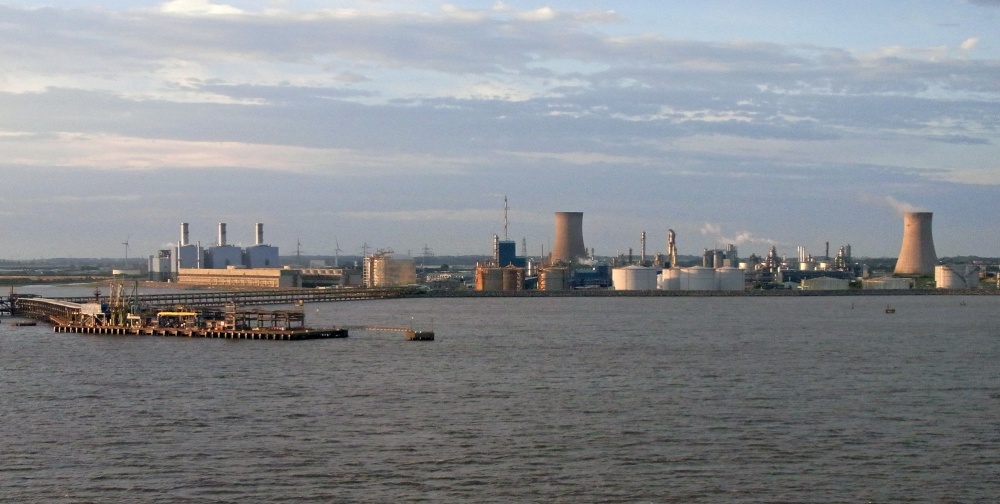 Chemical plant on the Humber estuary,Salt End, Hull