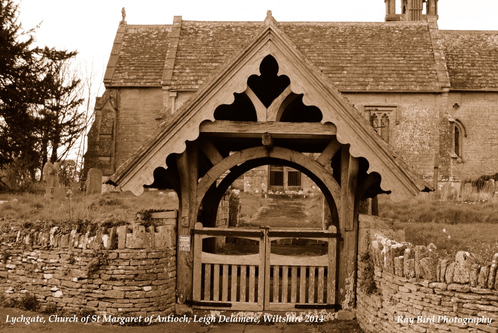 Lychgate, Church of St Margaret of Antioch, Leigh Delamere, Wiltshire 2014
