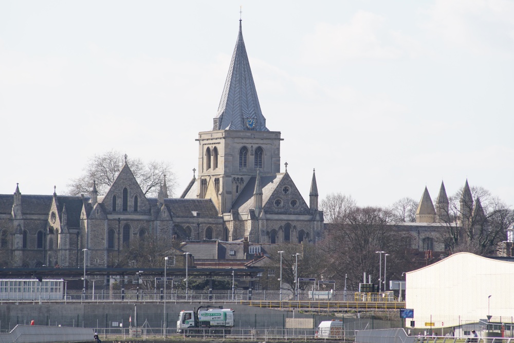 Rochester Cathedral From Across The Medway