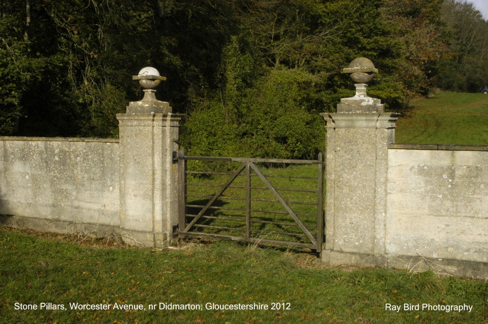 Stone Gate Pillars, Worcester Avenue, nr Didmarton, Gloucestershire 2012