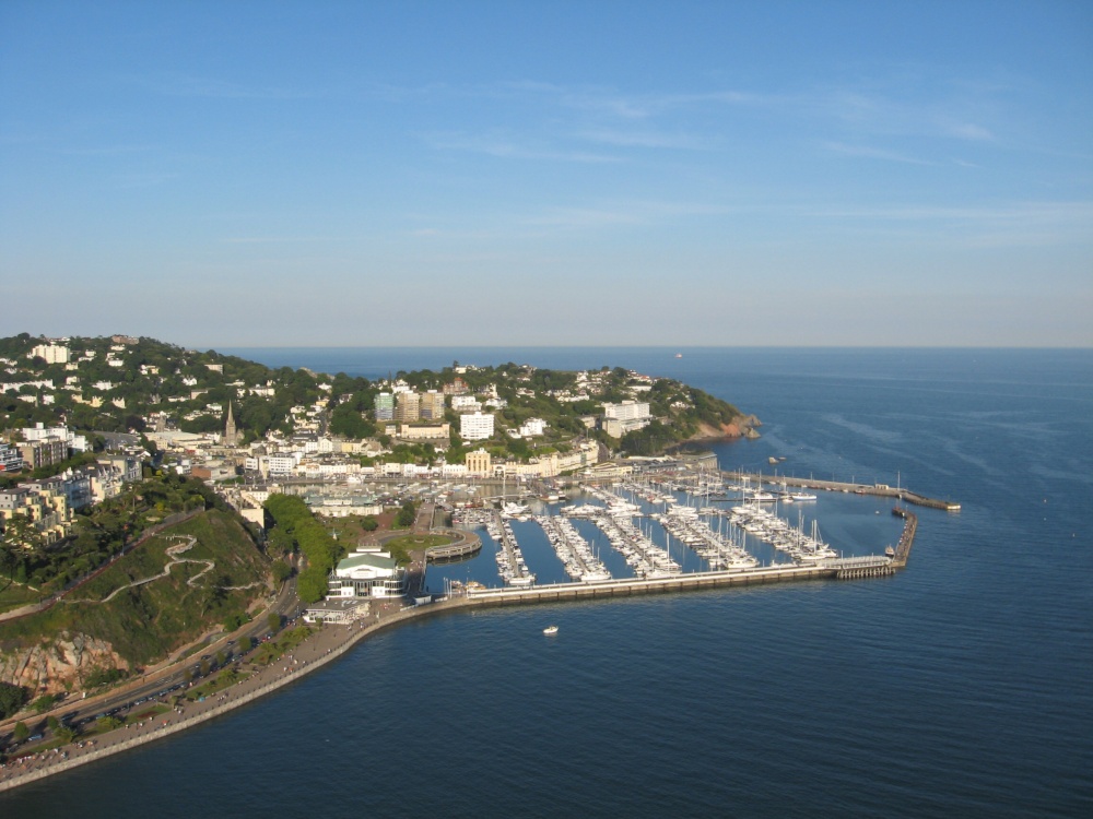 Torquay and harbour from the air