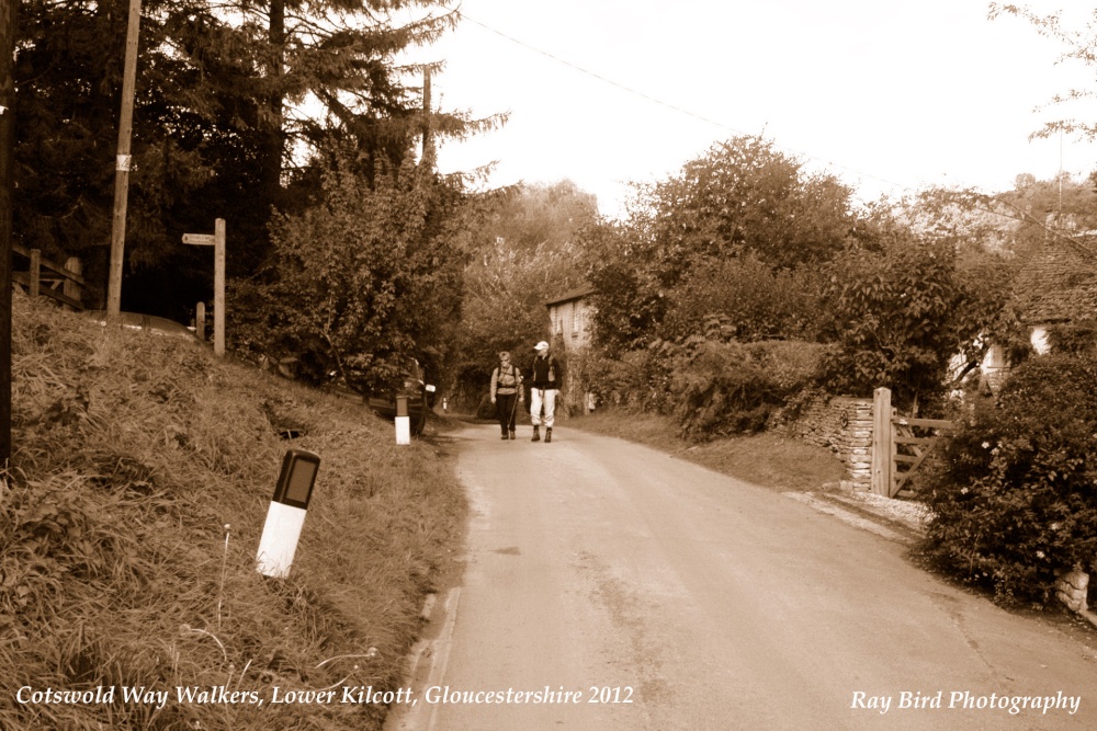Cotswold Way Walkers, Lower Kilcott, Gloucestershire 2012