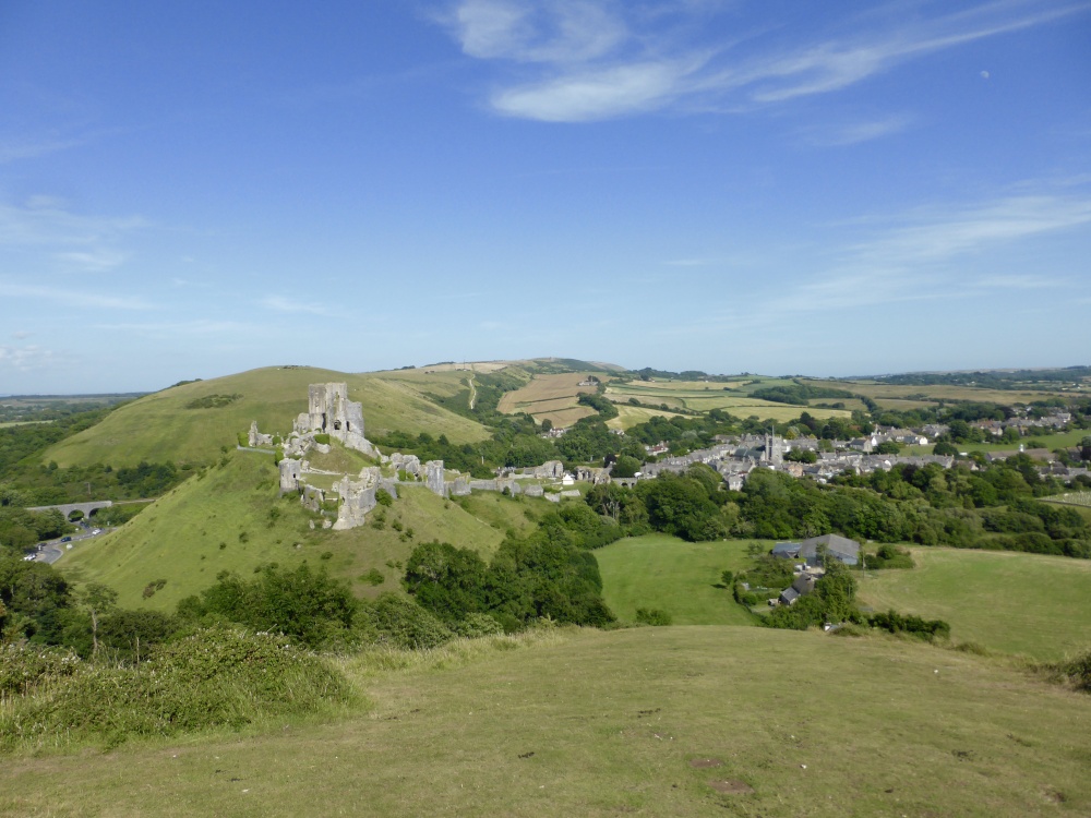 A Perfect Way to View Corfe Castle and the Village.