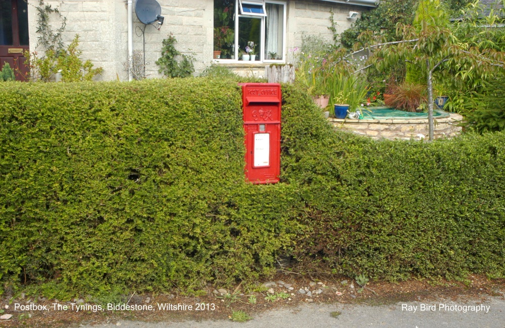 Postbox in Hedge !! Biddestone, Wiltshire 2013