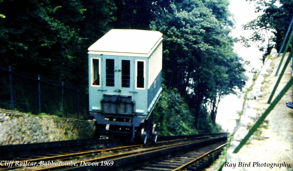Rail Lift Car, Babbacombe, Devon 1969