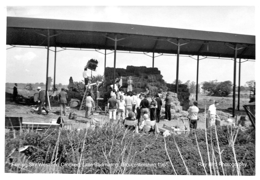 Filming of Sky West And Crooked, Little Badminton, Gloucestershire 1965