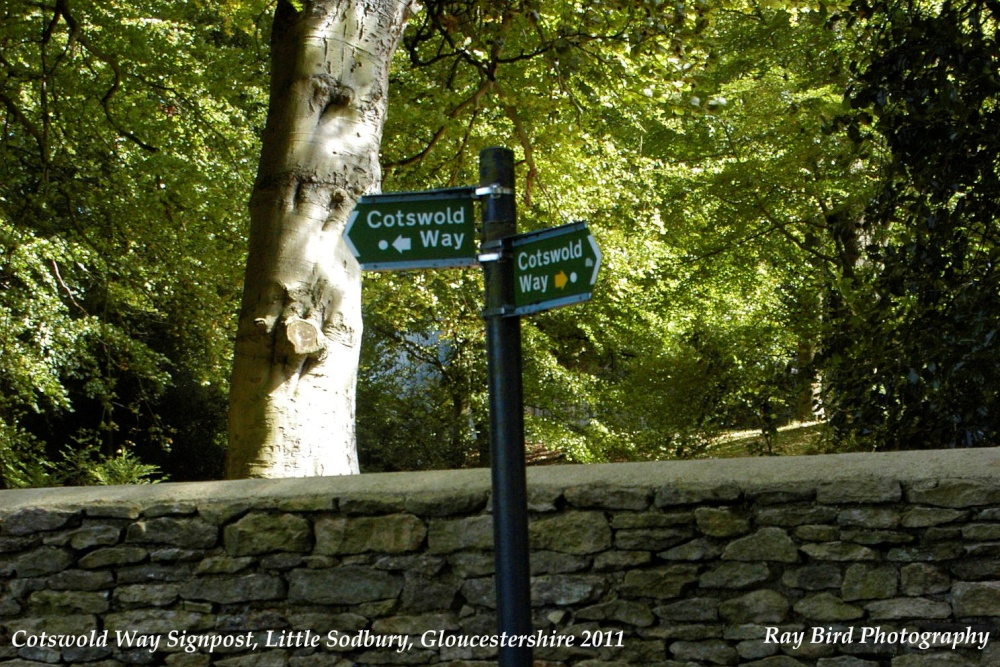 Cotswold Way Signpost, Little Sodbury, Gloucestershire 2011