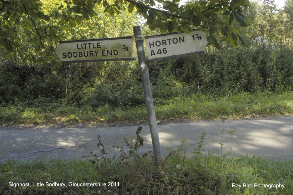 Signpost, Little Sodbury, Gloucestershire 2011
