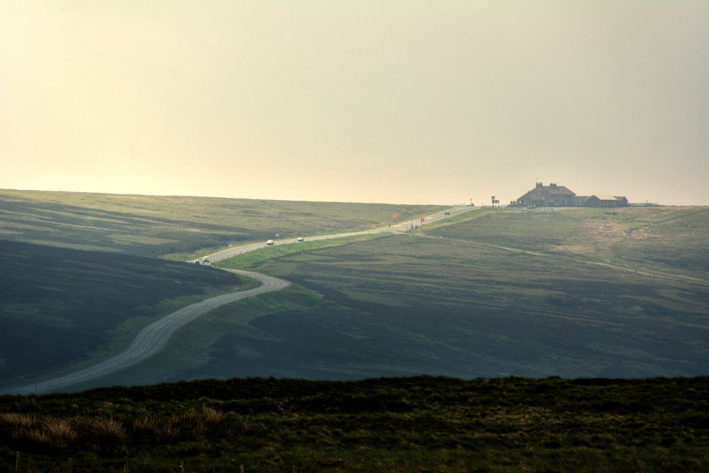 The 'Cat and Fiddle' Pub and Road, Peak District, Cheshire