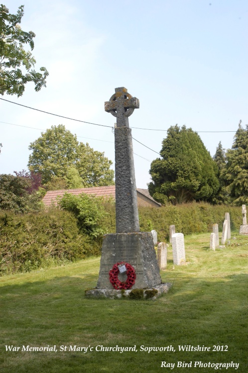 War Memorial, St Mary's Churchyard, Sopworth, Wiltshire 2012