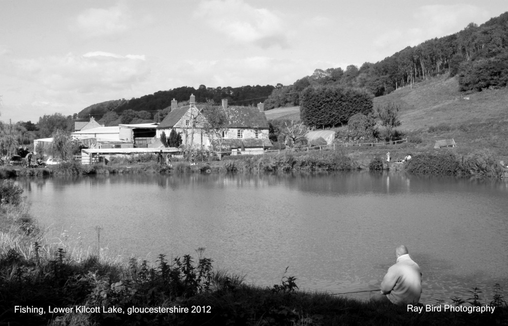 Fishing, Farm Lake, Lower Kilcott, Gloucestershire 2012