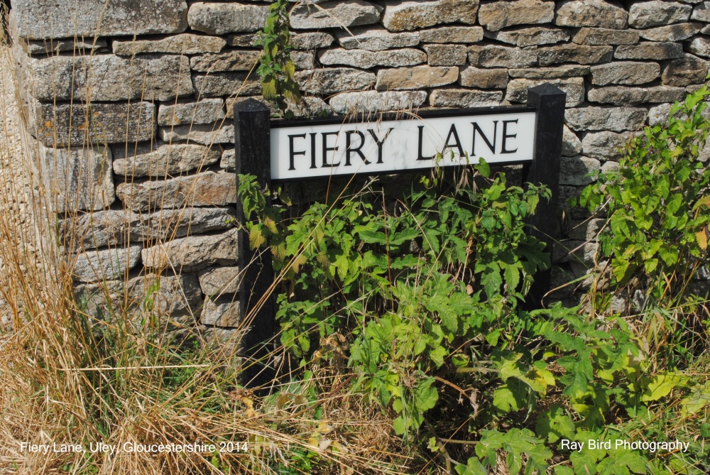 Fiery Lane Sign, Uley, Gloucestershire 2014
