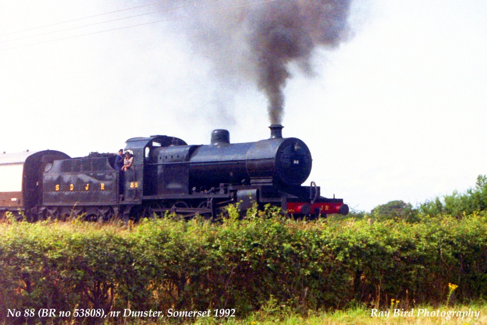 No 88 (former B.R no 53808), West Somerset Heritage Line, nr Dunster, Somerset 1992