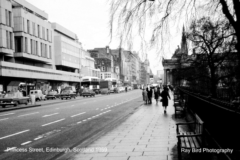Princess Street, Edinburgh, Midlothian 1969