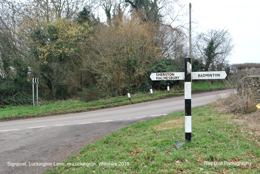 Signpost, Luckington Lane, nr Luckington, Wiltshire 2019